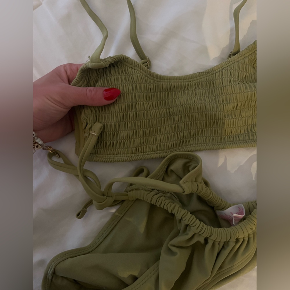 Olive Green Bikini Top
